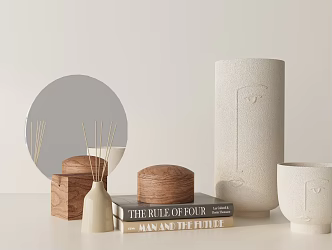 Modern ornaments combination 3d model