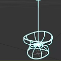 Modern Black Metal Chandelier With Geometric Design Layered Structure And Sleek Lines