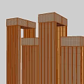 Modern Golden Vertical Strip Wall Lamps Design For Decorative Indoor Lighting