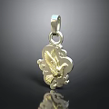 Elegant Metallic Pendant With Intricate Bird Design And Cloud Patterns For Daily Use