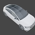 White Mercedes Benz Luxury Sedan With Sleek Exterior And Black Alloy Wheels