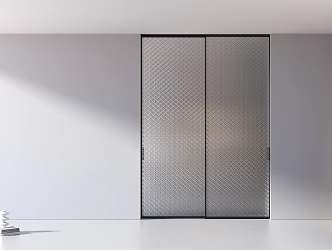 Modern sliding door Minimalist sliding door 3d model