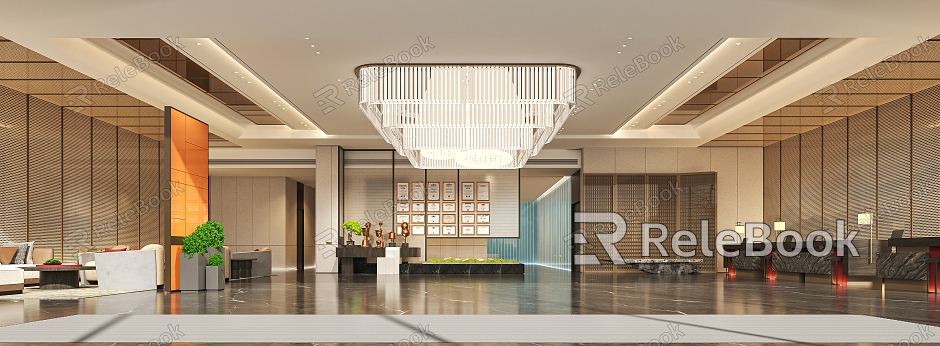 Hotel Reception Lobby model