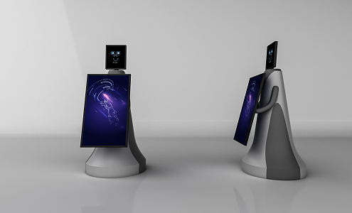 Modern Robot Intelligent Voice Robot 3d model