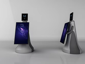 Modern Robot Intelligent Voice Robot 3d model