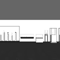 Modern Display Stand Display Cabinet Display Cabinet 3d model