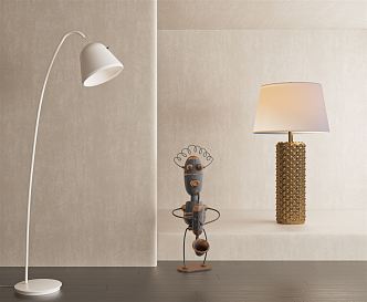 Modern lighting combination floor lamp 3d model