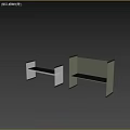 Modern Glass Sofa Stools With Transparent And Dark Metal Frame Designs
