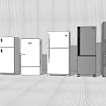 Modern Home Refrigerators and Freezers Various Styles White Gray Design