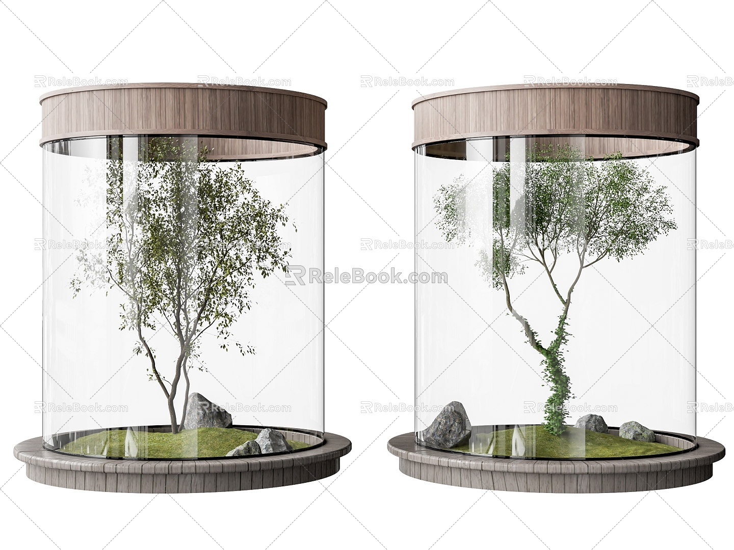 arbor indoor plant landscaping sketch indoor tree pool landscape tree 3d model