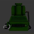 Green Industrial Equipment Featuring Display Screen Antenna Control Panel Stand And Cable
