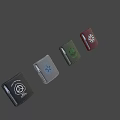 Assorted Color Leather Wallets With Various Embroidered Patterns And Unique Designs