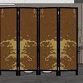 New Chinese Style Screen Partition 3d model