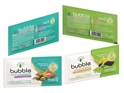 Bubble Natural Conditioner With Olive And Grape Seed Extract Various Packaging 3d model