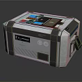 Professional Portable Equipment Case with Metal Shell Control Panel and Interface Buttons