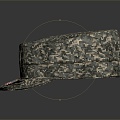 modern military cap camouflage cap police cap officer cap 3d model