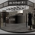 Elegant Modern Women Clothing Store Exterior Design With Unique Artistic Decorations And Stylish Mannequin Displays