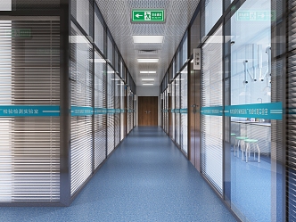 Medical Laboratory Corridor 3d model