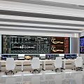 modern monitoring room 3d model