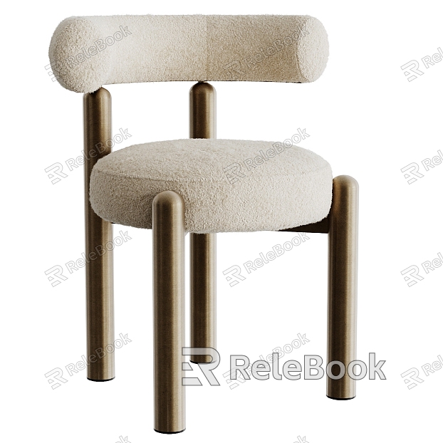 Modern Corvus Single Chair Single Chair Leisure Chair Backrest Single Chair Leisure Chair Dining Chair model