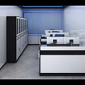 Monitoring room 3d model