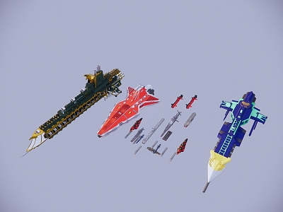 Lego toy aircraft Lego universe battleship 3d model