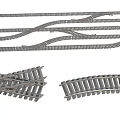 Essential Roadway Infrastructure Components Including Railroad Tracks Curves And Crossings