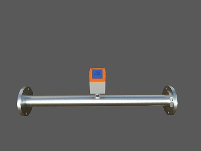 Embedded flow meter flow machine instrumentation 3d model