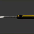 Durable Slotted Screwdriver with Ergonomic Black Yellow Handle and Steel Shaft