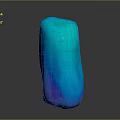 Decorative Ornament Set with Blue Purple Gradient Irregular Glossy Shape for Home Decor