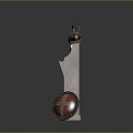 Weapon Rack Cold Weapon Sword Sword Sword Halberd Axe Hook Fork Spear Trident 3d model