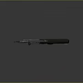 Green Modern Assault Rifle With Tactical Design Wooden Grip And Magazine