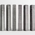 modern column concrete column 3d model