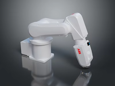 Game Movie Character White Robotic Arm With KUKA Logo Detailed Futuristic Sci Fi Design 3d model