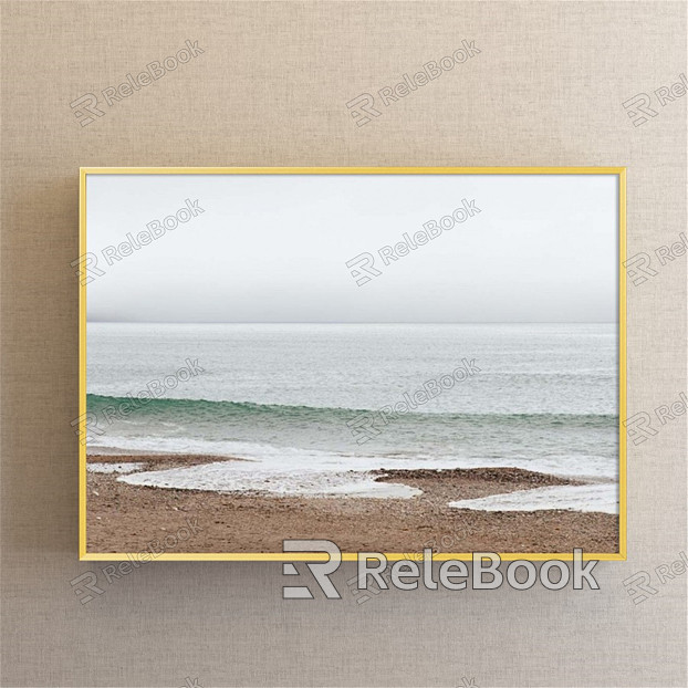 Modern Landscape Painting Simple Green Study Landscape Decorative Painting model