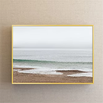Modern Landscape Painting Simple Green Study Landscape Decorative Painting 3d model