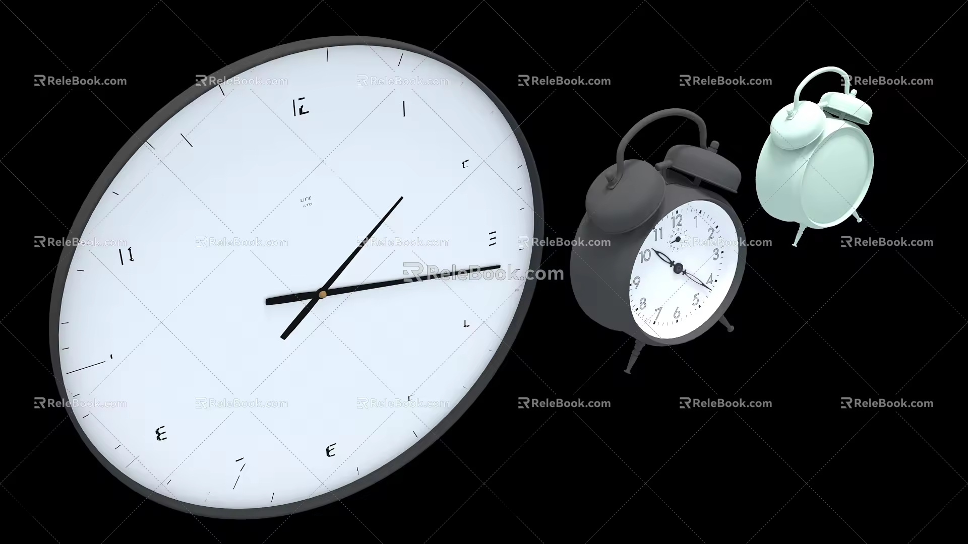 Modern alarm clock 3d model