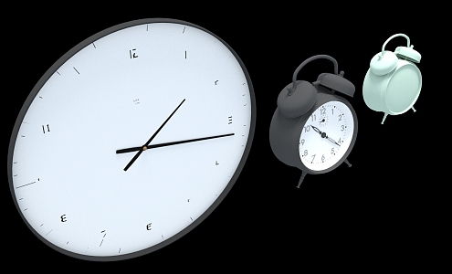 Modern alarm clock 3d model