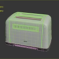 Two Slice Silver Toaster Electronic Appliance With Modern Design And Smooth Finish