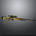 High Precision Military Sniper Rifle With Camouflage Pattern And Tactical Scope