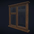 Windows Old-fashioned Windows Old Windows 80's Windows Wooden Windows Wooden Windows Low Face Number Low Model Simple Model Game Sub-era Film and Television Level Super Realism 3d model