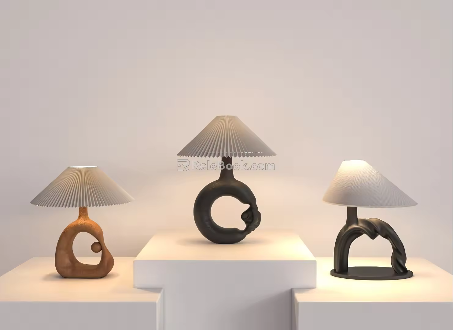 Art Table Lamp 3d model