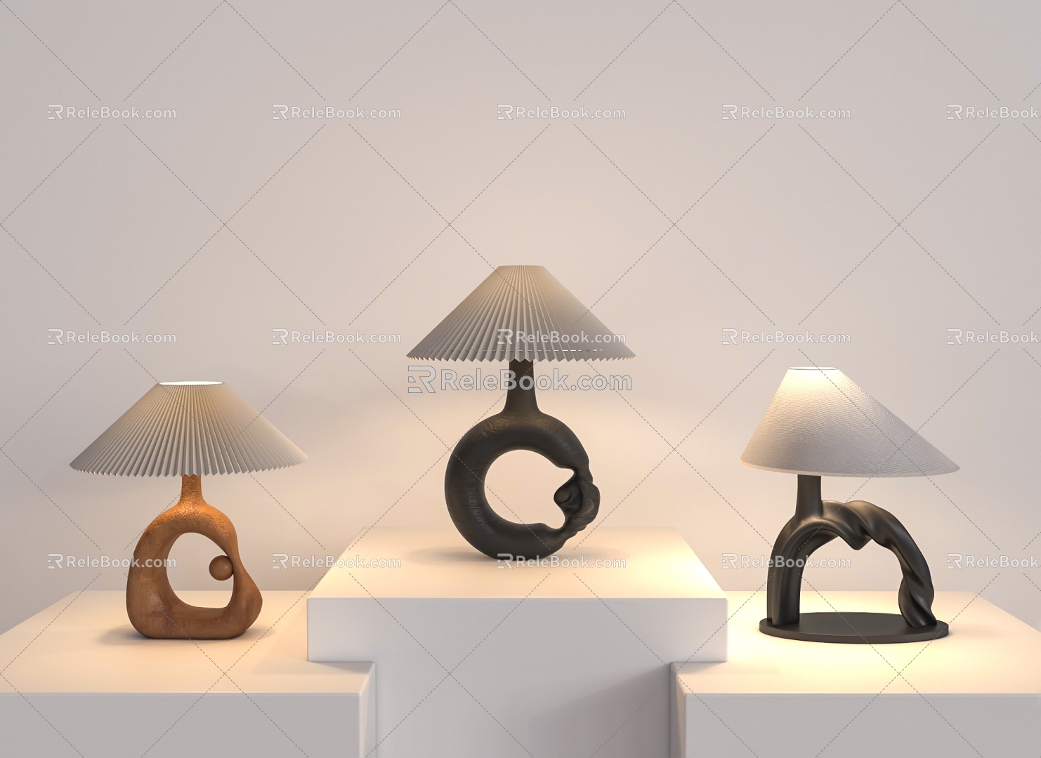 Art Table Lamp 3d model