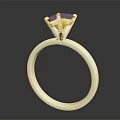 Elegant Shiny Silver Diamond Ring With Solitaire Design For Fashion Accessories