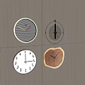 Decorative clock wall clock 3d model
