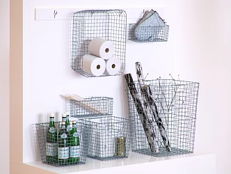 Modern Storage Basket Ornaments 3d model