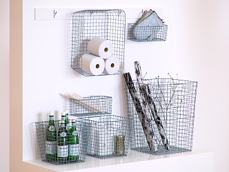 Modern Storage Basket Ornaments 3d model