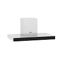 Modern Kitchen Range Hood Appliance With Sleek White And Black Design