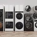 Modern Washing Machines In Various Styles And Colors For Home Laundry