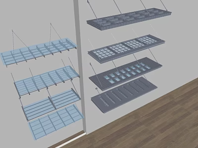 Outdoor Sunshade Awnings in Various Styles for Home and Commercial Use 3d model